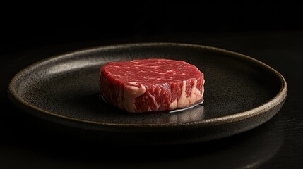 Luxurious Wagyu Steak on Elegant Plate