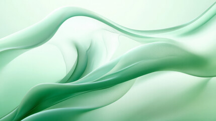 Obraz premium Mint green silk textile fabric texture abstract background