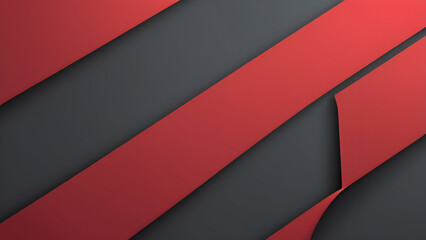 Minimalist Crimson Red, Charcoal Gray Geometric Background with Soft Gradients and Modern Aesthetic