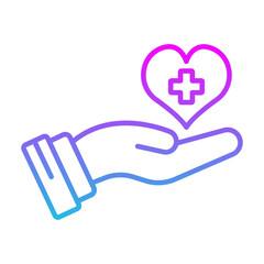 Obraz premium Care Icon