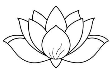 Minimalist Nature Bloom Line Art Vector