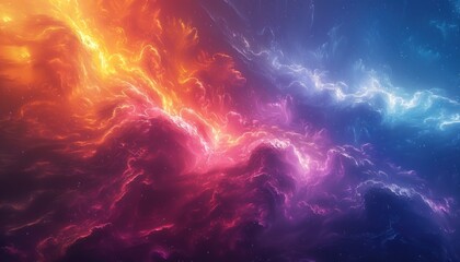 Cosmic Nebula: A Symphony of Fire and Ice