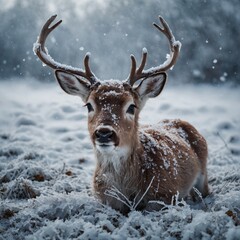 Fototapeta premium baby reindeer