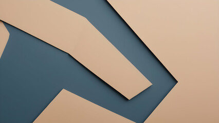 Minimalist Slate Blue, Warm Beige Geometric Background with Soft Gradients and Modern Aesthetic