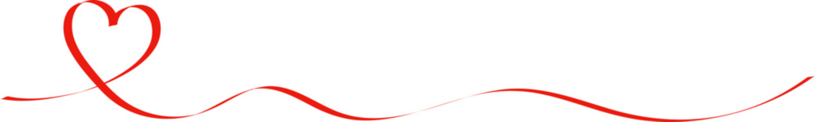 Red line heart shape border on transparent background for valentines day. Valentines Day greeting card. Valentines day background. Vector EPS 10 © thebeststocker