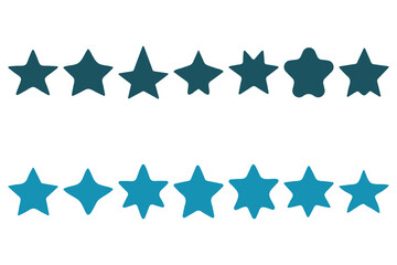 Obraz premium Simple Star Shape Design Set