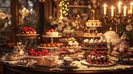 Delightful celebration of International Dessert Day featuring a variety of pastries and sweets