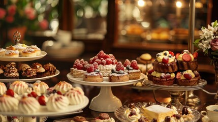 Delightful celebration of International Dessert Day with an array of sweet treats displayed beautifully
