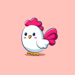 cute cartoon character chicks chicken vector design for elements, clipart and sticker
