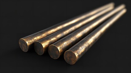 A shiny metallic screw is displayed prominently against a dark background