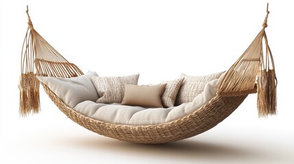 PNG Beach hammock furniture relaxation.