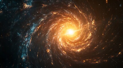 A barred spiral galaxy with a brilliant center and luminous arms stretching outward