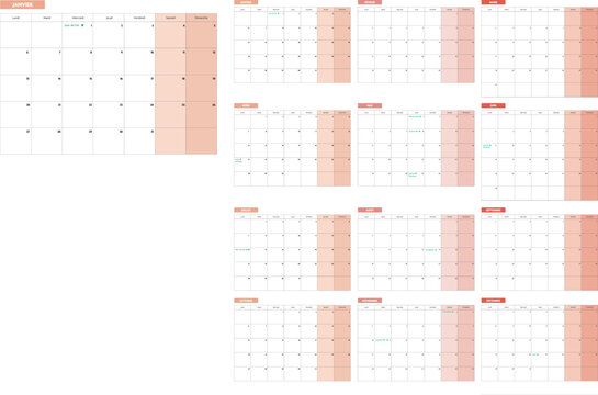 2025 calendar planification