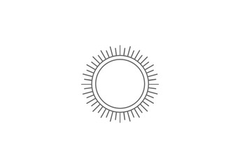 round frame icon design template logo vector illustration