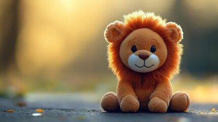 Lion cute toy representation.