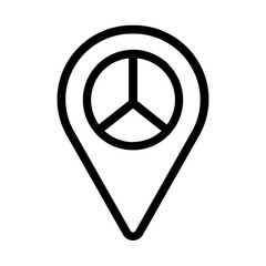 Peace Pin Icon