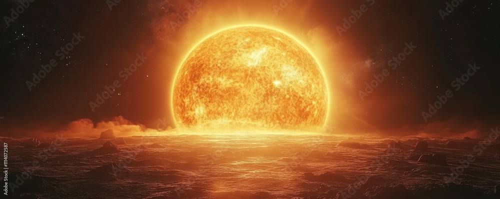 Canvas Prints sun astronomy planet space.