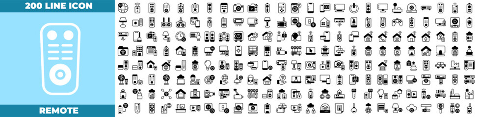 Remote Duotone Editable Icons set. © Madani Pro