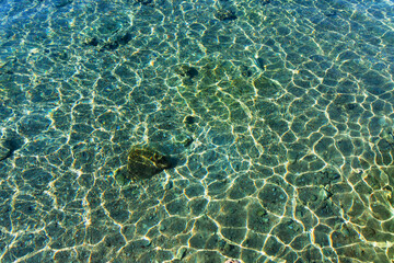 Red Sea Surface. Marine Background. Copy Space