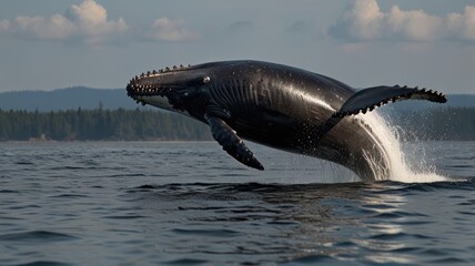 Fototapeta premium Whale's Leap