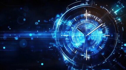 A creative fusion of abstract art and futuristic design in time technology.