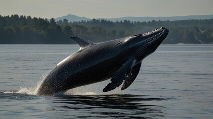Fototapeta premium Whale's Leap