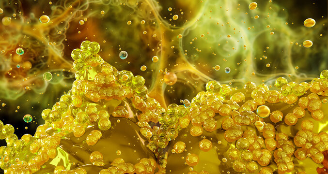 Staphylococcus aureus MRSA bacteria, gram-positive cocci cells, grape-like clusters. Skin infections, food poisoning disease, antibiotic methicillin resistant infections, hygiene, medical 3D image