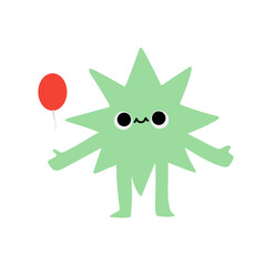 Cute abstract shapes character