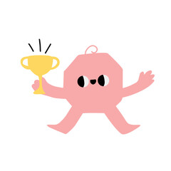 Cute abstract shapes character