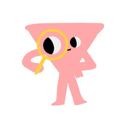 Cute abstract shapes character