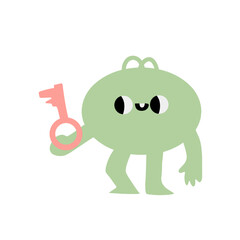 Cute abstract shapes character