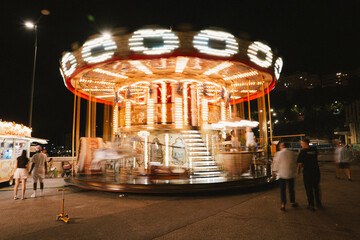 carousel at night