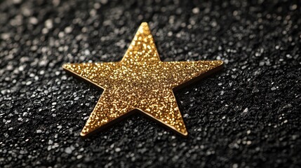 Glitter happy star flat sticker symbol cross star symbol.