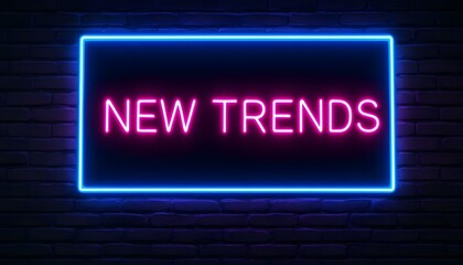 Obraz premium The neon lights sign board with 