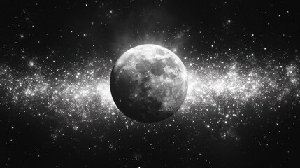 Obraz premium Moon sparkle light glitter astronomy outdoors eclipse.