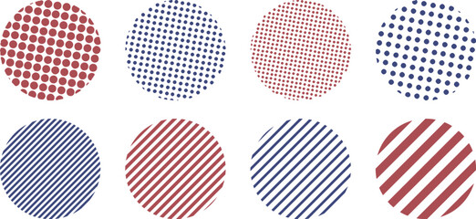 幾何学的な抽象的なの円の素材セット　ベクター　Abstract dot circle, circle geometric dot gradient