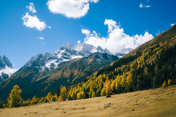 Four Girls Mountain in Aba prefecture Chengdu city Sichuan province, China.Siguniang mountain or...