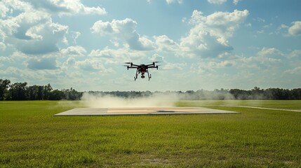 Drone Flight Test in Open Field