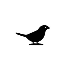 Simple bird logo vector for product and brand needs with a transparent background PNG