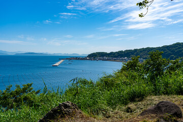 相島の海沿いの風景（福岡県新宮町）