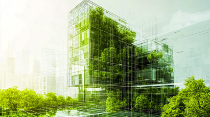 Eco-Friendly Construction Planning and Sustainable Green Building Practices in Architectural Blueprints.