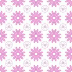 Light pink flower seamless pattern