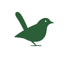 Simple colored bird logo vector for product and brand needs with a transparent background Png