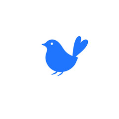 Simple colored bird logo vector for product and brand needs with a transparent background HD