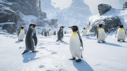 Gentoo Penguin , Petermann Island , Antarctica