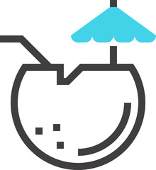 cocktail icon concept