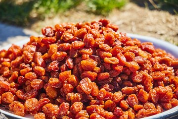 Famous oriental dried fruits. Dried fruit fruits and berries. Dessert