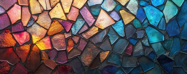 Rectangle frame backgrounds mosaic glass.