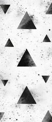 Obraz premium A modern seamless pattern of triangles on white.