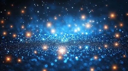 Fototapeta premium Tiny twinkling stars lights background sparkle.